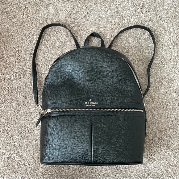 Kate Spade Karina Large Black Leather Backpack